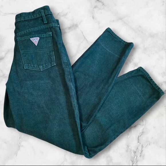Vintage Green Guess Jeans Size 12 - Picture 1 of 7